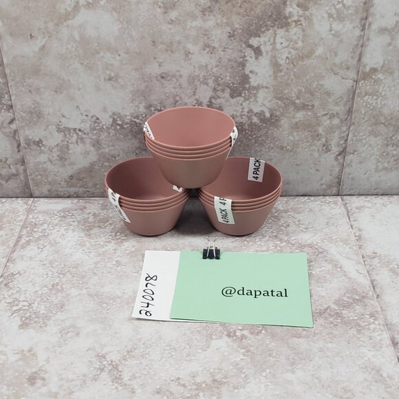 12 Dishwasher Freezer Safe Microwavable Plastic Reusable Round Small Snack Bowls - Picture 8 of 8